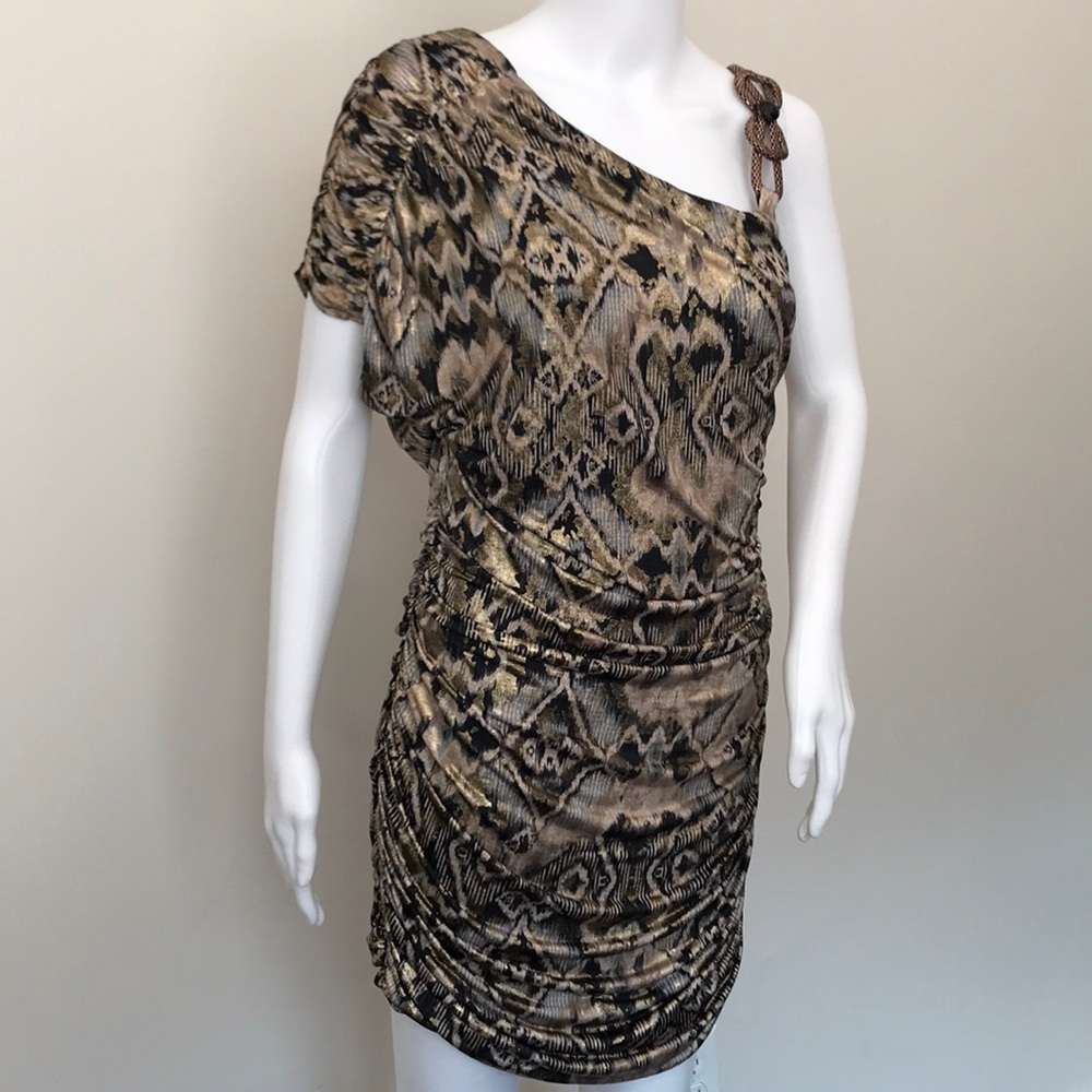 M/L asymmetrical shoulder dress.